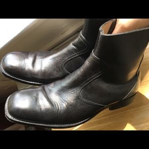 Kenneth Cole Black All-Leather Boots, Size 8